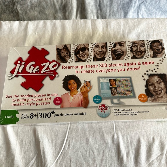 HASBRO JI GA ZO CREATE YOUR OWN MOSAIC STYLE PUZZLE GAME NIGHT PARTY - Picture 11 of 11